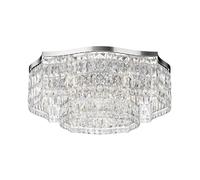 Lámpara De Techo De Cristal Art Decó 60 Cm De Ancho En Oro E14 Salón