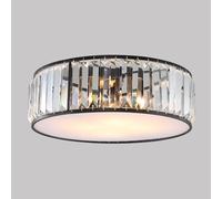 Lámpara de Techo de Cristal, Luminaria de Techo Semiempotrada Moderna, Lámpara de Techo Repara Pasillo con Pantalla Acrílica, Lámparas de Techo de Cristal para Dormitorio Y Entrada con Casquillo E14./