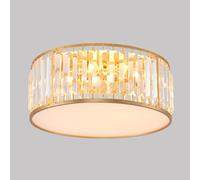 Lámpara de Techo de Cristal, Luminaria de Techo Semiempotrada Moderna, Lámpara de Techo Repara Pasillo con Pantalla Acrílica, Lámparas de Techo de Cristal para Dormitorio Y Entrada con Casquillo E14./