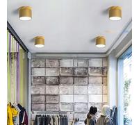 Lámpara de Techo de Madera LED Moderna, Foco de Techo, Luces de Techo Decorativas nórdicas, 2700K/4500K/6500K, iluminación de Techo, diseño Redondo para Dormitorio, Sala de Estar y Pasillo.