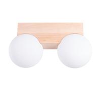 Lámpara De Techo De Madera Luz G9 Isolde 29 Cm Salón Comedor Dormitorio