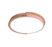 Lámpara de Techo de Mediados de Siglo, luminarias de Techo, luminaria de Techo Moderna de Madera Circular, lámpara de Techo LED Redonda de acrílico y Metal, luminarias de Techo c