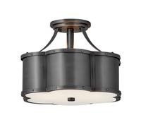 Quintiesse Chance lámpara de techo 2x60 W negro QN-CHANCE-SF-S-BLB