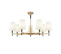 Maytoni Zaragoza lámpara araña 7 luces textil