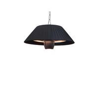 Lámpara de techo eléctrica de terraza ELEKTRA calefacción de terraza negro ca...