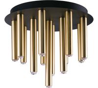 Lámpara De Techo Elegante Redonda De Latón 13-Flmg Loft BRASS Para Sala