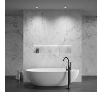 Lámpara de techo empotrable Maytoni Zoom, negra, Ø 8,5 cm aluminio IP65 True