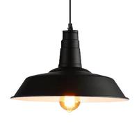 Lámpara de Techo empotrada, Industrial ameno, lámpara Colgante de Metal con Personalidad Creativa, Ideal para Tiendas de Ropa, restaurantes, peluquerías (Oscura, 36 cm)