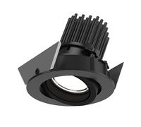 Lámpara de Techo Empotrada LP 45 Giratoria Ø9 3000K y Dali Negro