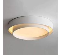 Lámpara de Techo empotrada nórdica Moderna LED, Regulable, 3 temperaturas de Color, una luz, Montaje en Superficie, 14 cm de Alto (Blanca pequeña)