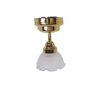 Lámpara de techo en miniatura, lámpara LED a escala 1:12, lámpara de techo LED en miniatura, accesorios para casa de muñecas, muebles de juguete