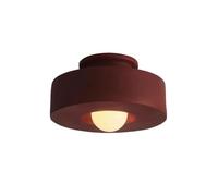 Lámpara de techo estilo japonés Wabi-Sabi, lámpara de techo minimalista nórdica, montaje empotrado, accesorio de iluminación cerca del techo for pasillo, guardarropa, cocina, porche, entrada(Red)