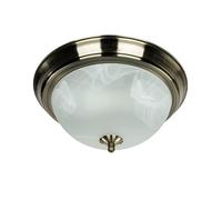 Lámpara De Techo Estilo Jugendstil Dormitorio 2xE27 Redonda Ø29cm Vidrio