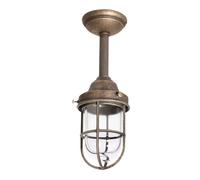 Lámpara De Techo Exterior IP44 Antiguo Latón Bronce Hecho A Mano Patio Terraza