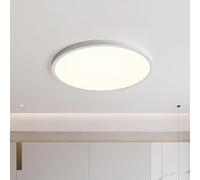 Lámpara de Techo Francesa semiempotrada de 3 Luces, Blanca, para Isla de Cocina, lámpara Negra de 50 cm, para Comedor, Entrada, Dormitorio, Sala de Estar y baño.