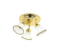 Lámpara De Techo GRANDO Oro E14 3 Luces Estilo Jugendstil Para Pasillo