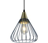 Lámpara de techo GTV TESS, 2578, AC220-240V, 50/60Hz, 1*E27, IP20, diámetro 24 cm, simple, azul