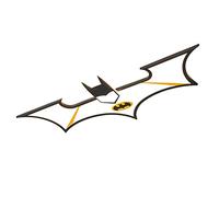Lámpara de techo habitación de niños LED modernos Luz de techo diseño de Batman Lámpara dormitorio infantil Regulable con candelabro de control remoto Lámpara de protección ocular para niños,Negro