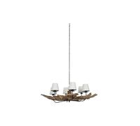 Lámpara de Techo Home ESPRIT Hierro Madera de Teca 130 X 130 X 35 cm - Marca: Home ESPRIT - EAN: 8424002178932