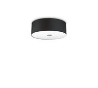 Lámpara de Techo Ideal Lux WoodyPL5 Negro - Plafón 5 Luces Moderna Salón