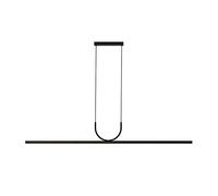 Lámpara de techo, lámpara de techo moderna LED regulable lámpara interior tira de metal colgante luz nórdica hogar mesa de comedor techo colgante lámpara interior cocina ajustable suspensión lámpara