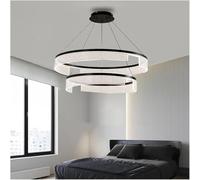 Lámpara de techo, lámpara moderna, minimalismo, luces colgantes regulables, sala de estar, luminarias LED modernas, lámpara suspendida, lámpara acrílica de aluminio, café negro, lámpara colgante