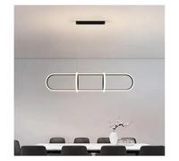 Lampara de Techo, Lámparas Colgantes Circulares LED de Estilo Minimalista for decoración del hogar, mesas Comedor y Bares. contemporáneas(Warm Light,Black)