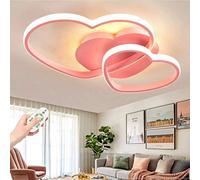 Lámpara de Techo LED acrílica con Forma de corazón, Regulable, con Control Remoto, para habitación Infantil, diseño de Dibujos Animados, para niños y niñas, Moderna, para decoración de dormi