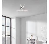 Lámpara De Techo LED Briloner Cromo 40x35cm 15W 2200lm Cálido Efecto Brillante