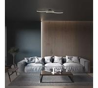 Lámpara De Techo LED Briloner Negra 81Cm 12W 1400Lm Cálida Con Efecto Brillante