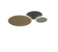 Lámpara De Techo LED Con Control Remoto De Latón Y Aluminio Gris L:65 cm 35 W