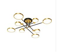 Lámpara de Techo Led con Diseño Geométrico Creativo, Ideal para Sala de Estar, Comedor O Dormitorio. - Lámpara Tricolor Negra de 75 X 26 Cm./el Oro No Tiene Diodo Aurora/120 * 26 cm