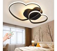 Lámpara de Techo LED de acrílico con Forma de corazón, Regulable, Moderna, para habitación Infantil, con Control Remoto, diseño de Dibujos Animados, para niños y niñas, Color Negro