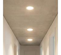 Lámpara de techo LED empotrable en OSRAM SLIM, Ø 12 cm, 6500 K, blanco