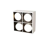 Lámpara de Techo LED empotrada de Pared con Rejilla Que Cambia de Color, Caja de luz de Cuatro Cabezales (Color: A 4 * 9 W, tamaño: luz Neutra) (B 4 * 5 W, luz cálida)