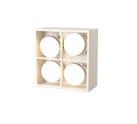 Lámpara de Techo LED empotrada de Pared con Rejilla Que Cambia de Color, Caja de luz de Cuatro Cabezales (Color: A 4 * 9 W, tamaño: luz Neutra) (A 4 * 9 W, luz Neutra)