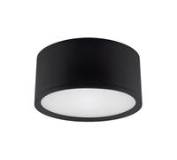 Lámpara De Techo LED Foco Ø 15CM H: 7 CM Pequeño Redondo Aluminio 4100K Negro