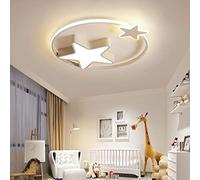 Lámpara de Techo LED Lámpara Infantil Moderna Guardería Niños Niñas Suspensión Luces de Cielo Estrellado Estrella Regulable con Control Remoto Lámpara Colgante Dormitorio Luz Colgante Sala de Estar