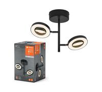Lámpara De Techo LED Ledvance Spot Saturn Negro 21W 2180lm CCT 3000K/4200K/6500K