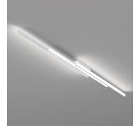 Lámpara de Techo LED Minimalista AWEITG: lámpara de araña Lineal semiempotrada for Oficina, Cocina y Pasillo.(White-6000k,80cm)