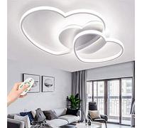 Lámpara de Techo LED Moderna de acrílico con Forma de corazón y Control Remoto Regulable para habitación Infantil, lámpara de araña de Dibujos Animados para Dormitorio de niños y niñas, lámp