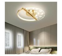 Lámpara de Techo Led Moderna de Lujo: Elegante Lámpara Acrílica con Plumas para Dormitorio Y Sala de Estar: una Solución de Iluminación Elegante para la Decoración Del Hogar./D55Cm/Oro