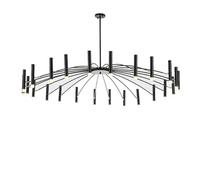 Lámpara de techo LED negra grande de 20 luces para comedor, altura ajustable, montaje inclinable, sala de estar moderna, para dormitorio, sala de estar, cocina, isla, vestíbulo, fabricado en China To