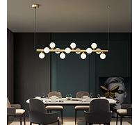 Lámpara de Techo LED Negra Regulable - Lámpara Lineal nórdica Moderna para Comedor, Isla de Cocina, Oficina o Bar - Lámpara Colgante Elegante de 100 x 4,5 cm/90 x 40 cm