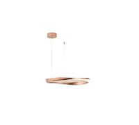 Lámpara de Techo LED nórdica Moderna, Colgante Circular de acrílico, iluminación artística para el hogar, Restaurante, Tienda, vestíbulo de Hotel (Oro Rosa, 60 cm, Regulable).