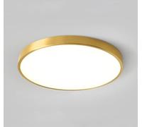 Lámpara de techo LED oficina dorado redonda lámpara de salón regulable 50 cm moderna luz de plafón para dormitorio, iluminación con mando a distancia, lámpara de araña para comedor sala de estudio bar