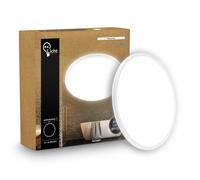 Lámpara de Techo LED Panel Baño Plafón Plano Luz Indirecta IP44 29cm Blanco