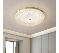 Lámpara de Techo Led Rede Latón Moderna - Iluminación de Estilo Nórdico para Dormitorio, Baño, Cocina, Pasillo, Balcón Y Loft - Elegante Lámpara de Techo para Decoración Del Hogar/Oro35Cm/Luz de 3 Col