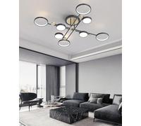 Lámpara de techo LED regulable, lámpara de techo para sala de estar, luces colgantes modernas regulables, lámpara colgante con control remoto, lámparas para sala de estar, cocina, dormitorio,