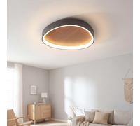 Lámpara de techo LED regulable para sala de estar madera escandinava cambio de color temperatura de luz ajustable 3000/4000/6500 K B:85 cm aplique lámpara de dormitorio